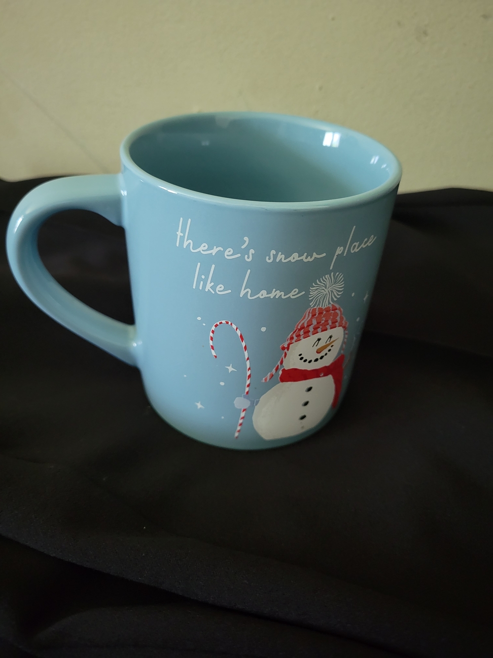 Threshold Light Blue Snowman Holiday Mug